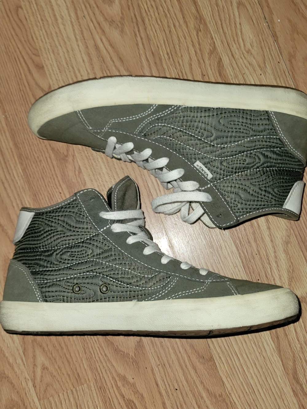 Vans High-Top Sneakers in Olive Green